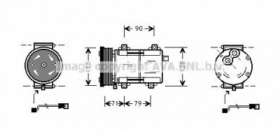 AVA QUALITY COOLING fdk284 -  Компрессор, кондиционер